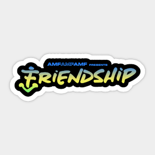 friendship gradient texture festival Sticker